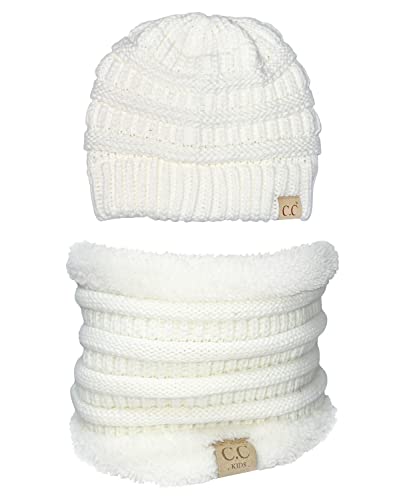 Funky Junque Fleece Lined Winter Neck Warmer Tube Scarf Cold Weather Gaiter for Kids Boys Girls Toddlers