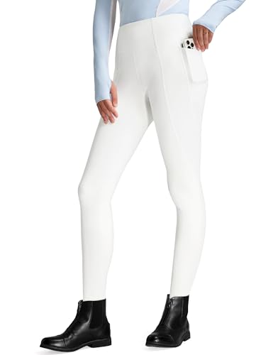 FitsT4 Sports Leggings d'équitation d'hiver pour Femmes Culotte d'équitation en Silicone avec...