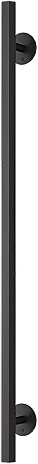 Indoor Stair Handrail Barrier-Free Staircase Grab Bar for Toilet Porch Entrance Wall Mounted Step Railing Pipe/Black Metal Railings(8.5ft/2.6m)