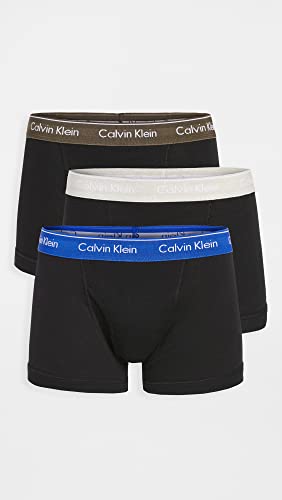 Image of White Solid Mid Rise Trunks - Pack of 3