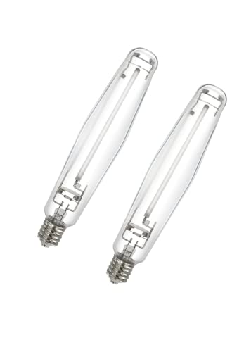 iPower Hydroponic 2 Pack 1000W Flowering High Pressure Sodium HPS Grow Light Bulb Lamp, High PAR Enhanced Red and Orange Spectrums, CCT 2100K, 140,000 Lumens