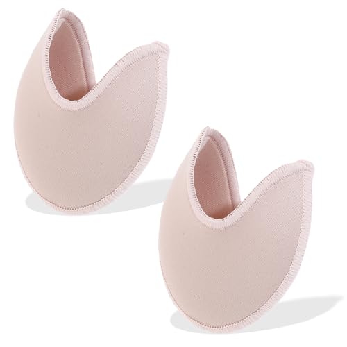 Image of 1 Pair Soft Ballet Toe Pads Foot Care Toe 3.54 x 3.15inch High Heels Toes Caps Toes Pads for Pointe Shoes,Forefoot Wrap Pad for Women Girls,Half Pad, Sponge Insoles