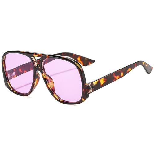 Trendy Oversized Pilot Sunglasses for Women 2025 Luxury Round Goggle Sun Glasses Ladies Classic Vintage UV400 Shades2