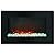 CAMBRIDGE 30-in. Callisto Wall Mount Crystal Display, Timer, and Remote, Black, CAMBR30WMEF-1BLK Electric Fireplace