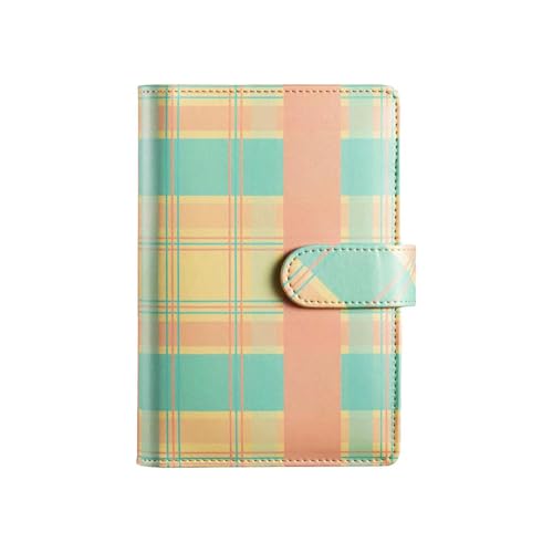 Libro a fogli mobili per contanti creativi, pianificazione finanziaria, a quadretti gialli e verdi, versione francese