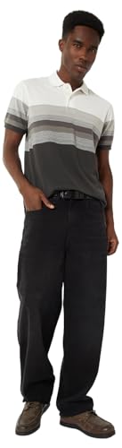 Image of Max Men's Half Sleeves Regular Fit Striped Polo T-Shirt