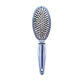 Elite Pro Beauty Dual Bristle Hairbrush, Brush for Shine and Detangling All Hair Types, Steel Blue