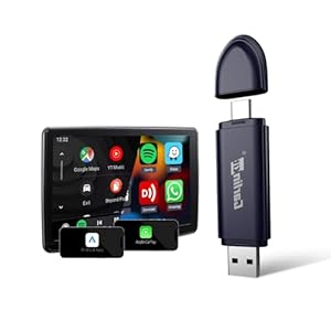 CarlinKit MINISE Pro 2-in-1 draadloze CarPlay & Android Auto Adapter – Converteer bekabeld naar draadloos, automatisch verbinden, 5G stabiele transmissie, plug & play, voor auto’s met fabriekskabels