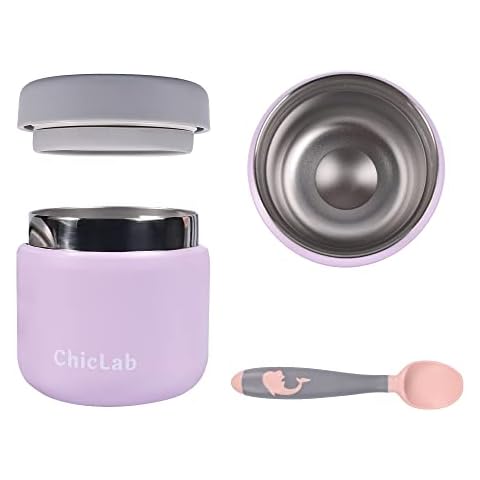 ChicLab 340 ml Thermos-Lebensmittelbehälter - auslaufsicher Cover