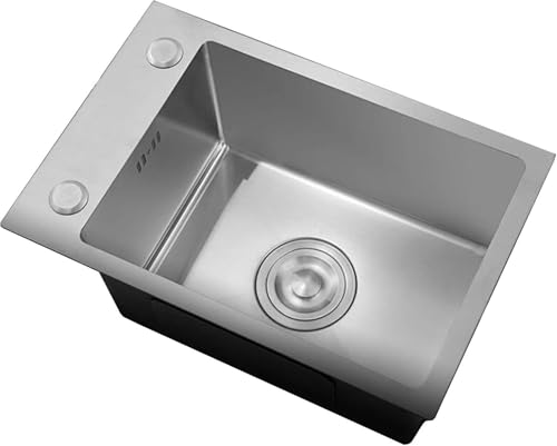 Mini-évier en acier inoxydable 35cm bac simple pour kitchenette et studio - 2