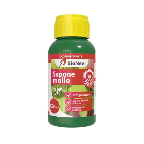 Sapone Molle di Potassio Biologico 100 ml – Sciogli melata, Potenziatore Naturale delle Difese delle Piante – Corroborante Concentrato per Orto, Frutta e Piante Ornamentali