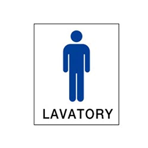 Amazon.co.jp: 絵文字標識 LAVATORY 350×300×4 トイレ表示 入口