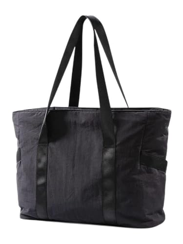 Women's Durable Travel Tote Bag Casual Large Capacity Handbag Lightweight Multi Pocket Shoulder Bag