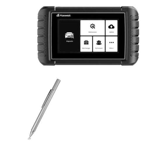 BoxWave Stylus Pen Compatible with Foxwell i70BT - FineTouch Capacitive Stylus, Super Precise Stylus Pen - Metallic Silver