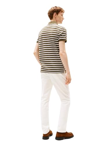 Image of Tommy Hilfiger Men's Short Sleeve Polo Shirts in Regular Fit With Stretch and Organic Pique Cotton