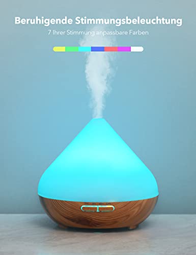 Aroma Diffuser 300ml Geschenke für Mama Ultraschall Luftbefeuchter Diffuser Aromatherapie Düfte Luftbefeuchter für… - Image 3