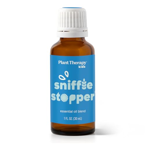 Plant Therapy KidSafe Sniffle Stopper Essential Oil Blend 30 mL (1 oz) Respiratory Support Blend 100% Pure, Undiluted, Natural Aromatherapy, Therapeutic Grade