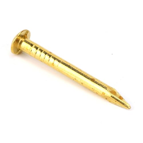 Clavos de latón fuertes, 100 piezas de 22mm, accesorios para bisagras de muebles y reparación de muebles miniatura 2