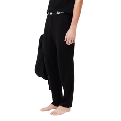 Lacoste mens Straight Fit Pajama Pant With Croc Waistband3