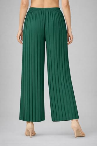Image of Trendz Women's and Girls Cotton Blend Regular Fit Palazzo Pants | Set of 2