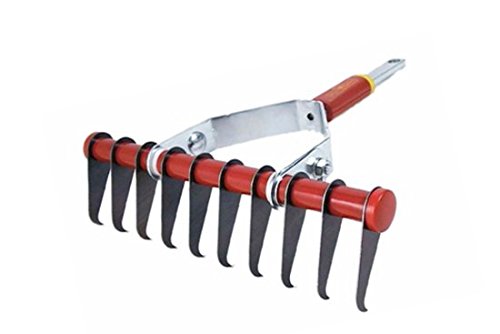 Wolf-Garten Steel Multi Star Scarifying Rake without Handle (Silver) , Width - 30 cm