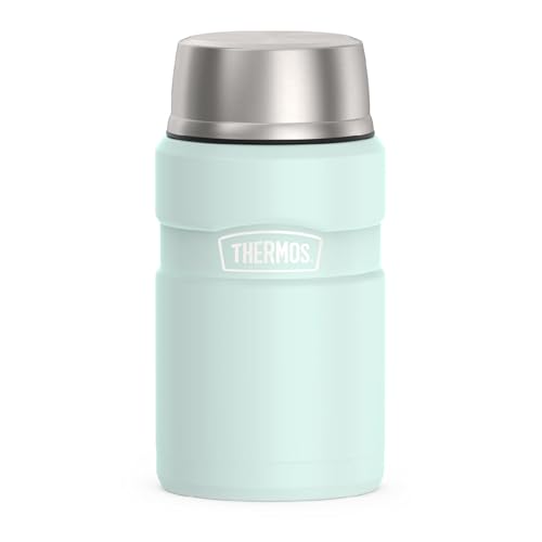 Image of THERMOS Stainless King Vacuum-Insulated Food Jar, 24 Ounce, Matte Light Blue