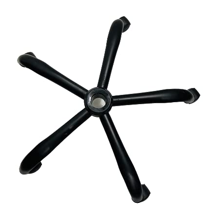 Image of GOYALSON Chair Premium Metal Black Iron Chair Base Replacement 26 inch Heavy Duty compaitable for Every Chair (with Black Wheel, Small)