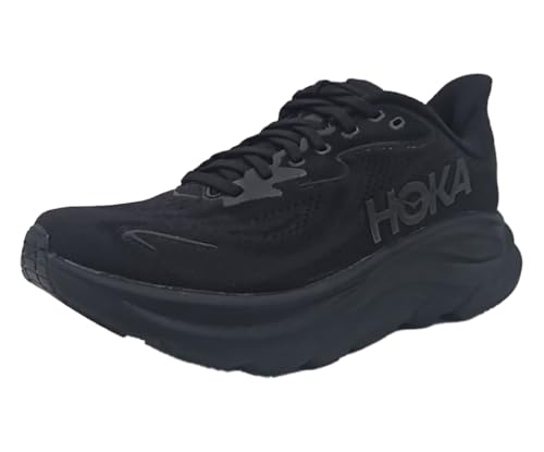 HOKA Clifton 10 Womens Shoes Size 6.5, Color: Black/Black