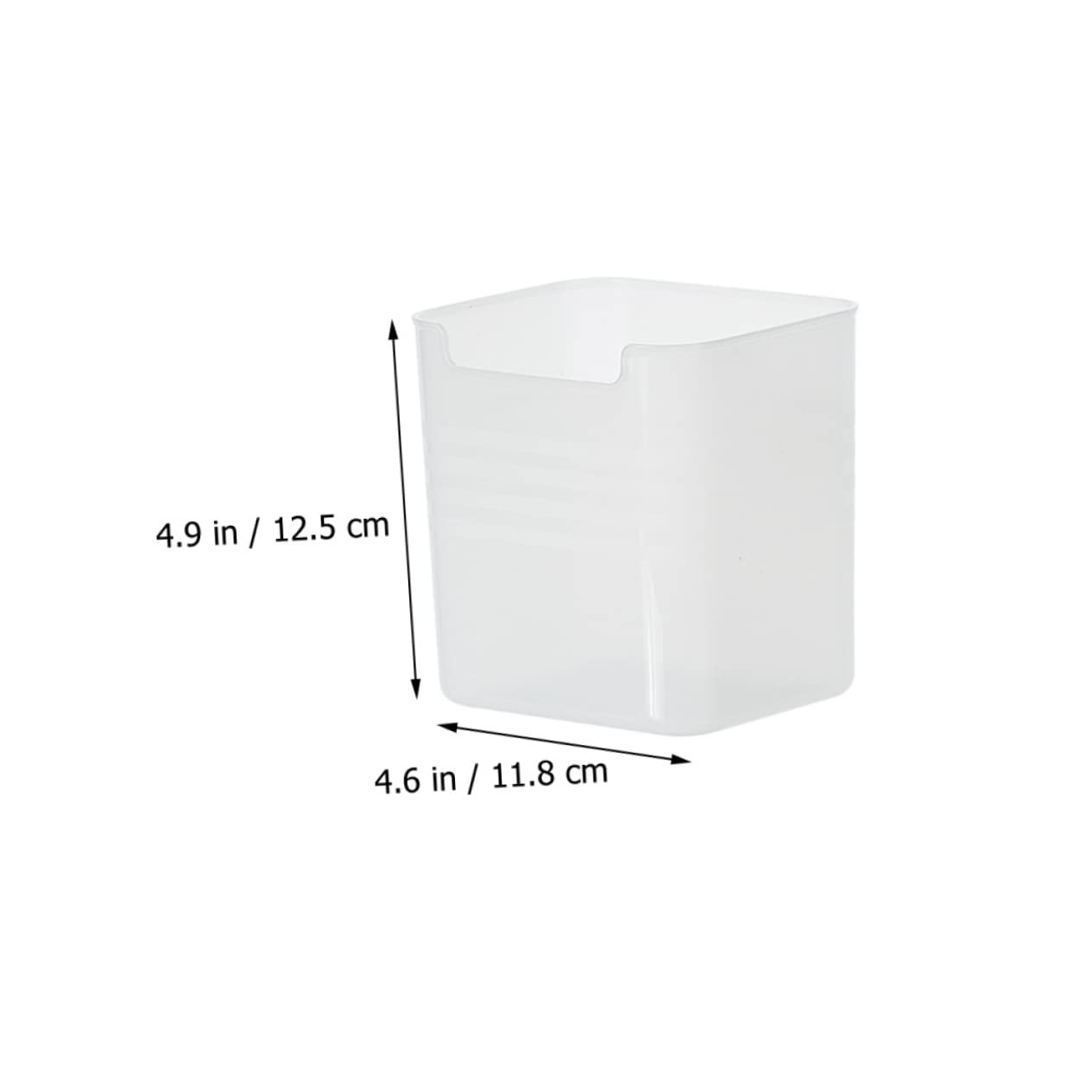 Mikinona Organizador Lateral para Refrigerador, 6 Contenedores de Almacenamiento PP, Apilables, Asas Laterales, Gran Capacidad para Nevera | Asas Laterales Integradas, para Entrada y Armarios, Formato Largo para Organización Doméstica