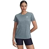 Under Armour Damen Tech Twist Short Sleeve Crew, (587) Jaspis blau/weiß, Klein