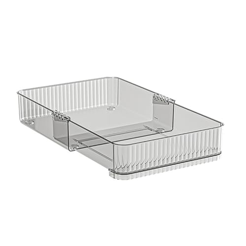 QYONLINE 引き出し仕切り 伸縮スライド収納トレー 引き出し仕切りケース 収納ボックス 引き出し整理トレー 小物収納ケース コスメ 文房具収納卓上収納 伸縮収納ケース キッチン収納 6個セット