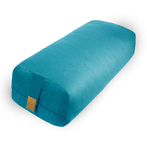 Yoga Bolster Pillow (26x10.5x5.5 in) Rectangular