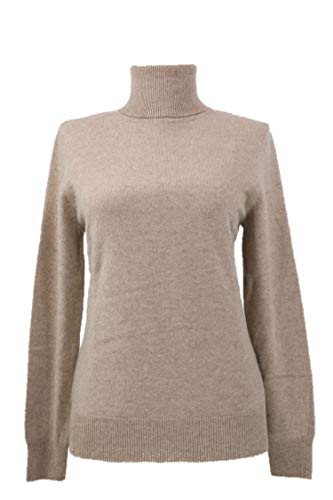 Shephe Womens Turtleneck Cashmere Sweater Beige (Medium)