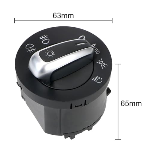 Interruptores de control de faros delanteros con ajuste de antinieblas VW 5