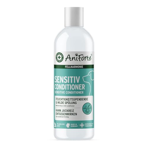 AniForte Fellharmonie Conditioner für Hunde 200ml - Sensitiv Spülung für Langhaar & Kurzhaar, Fellpflege & Schutz mit Aloe Vera, Anti Filz, ohne Parfum