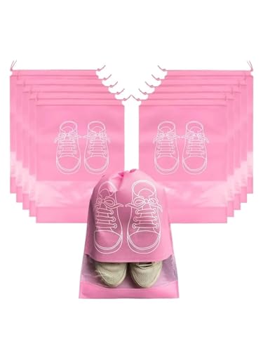 Bolsa de almacenamiento zapatos rosa para maleta que evita manchas de suciedad y humedad