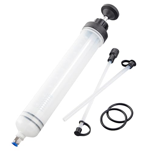 LEMOTO Seringue a Huile 500mL Huile Aspiration Seringue-Pompe de Transfert,Seringue Liquide de Frein avec Tube Extension-Seringue de Vidange Pompe à Main