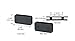 CRL Black Traditional 180176; Double Stud Glass Clamp
