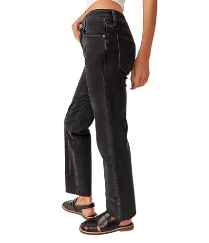 Free People Risk Taker High-Rise Straight2