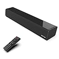 BESTISAN Sound Bars for TV, PC, Gaming, Monitor, 50 Watts Sound Bar with Bluetooth 5.0/HDMI ARC/Optical/Coaxial/AUX/USB Connections, 3 Audio Modes, Bass Adjustable, 16 Inch, Wall Mountable (Black)