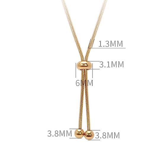 Jude Jewelers Stainless Steel Beaded Adjustable Long Tassel Dress Sweater Chain Necklace3