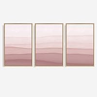 3 Piece Framed Canvas Wall Art Colorful Misty Canvas Prints Home Artwork Decoration for Living Room,Bedroom - 16
