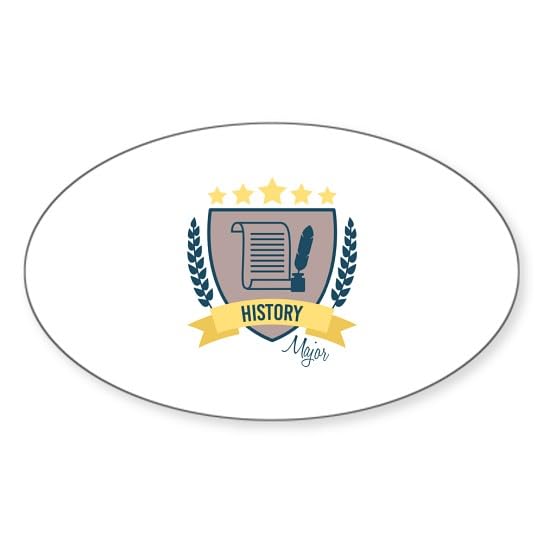 CafePress History Major Sticker Oval Bumper Sticker Car Decal
