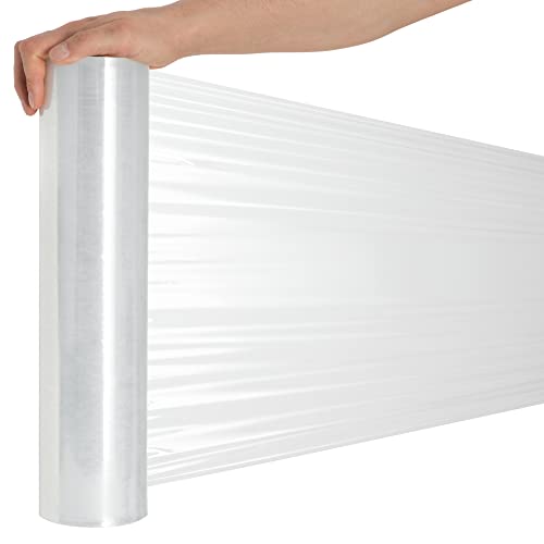 RAGO® Emballage déménagement 300m Film à palette 9,5 × 9,5 × 40 cm Film déménagement Film emballage transparent Film étirable Osmotic plastic wrap Film plastique déménagement Rouleau emballage colis Cover