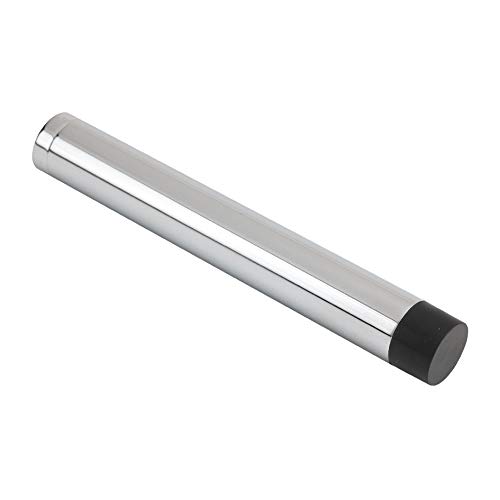 Zoo Hardware ZAB12CP - Polished Chrome - 100mm Cylinder - Solid Projection Door Stop - Rubber Tipped - WITHOUT Rose/Backplate