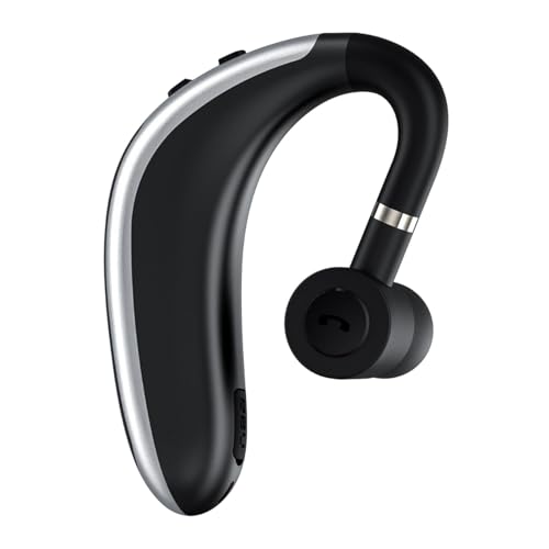 Single Ear Headset - Wireless Earpiece, Earphones Single Ear | Extended Long Lasting Single Ear Earbuds With Ultra Long Battery Life With Mic, Cell Phone Trucker For Computer And Work, 5x5x2cm, Single Ear Headset - Wireless Earpiece, Earphones Single Ear | Extended Long Lasting Single Ear Earbuds With Ultra Long Battery Life With Mic, Cell Phone Trucker For Computer And Work, 5x5x2cm,