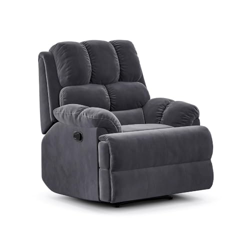 Image of Wakefit Recliner | 3 Year Warranty | Recliner Sofa 1 Seater, XpertGRID Technology, Designed for Supreme Comfort & Relaxation, Easy DIY Assembly, 145 kg Weight Capacity, Virelia (Space Grey)