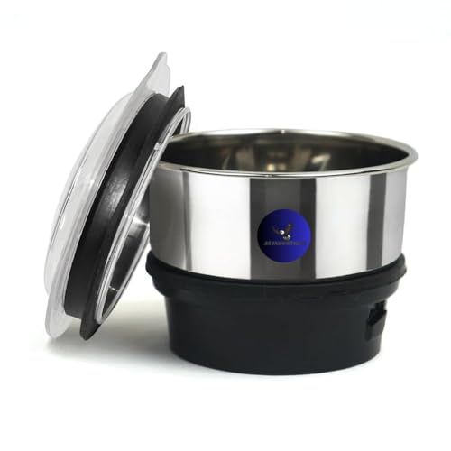 Image of Mixer grinder Jar, Chutney Jar (Fits on 2 Lock & 4 Teeth Coupler 180ml) Bajaj, jyothi, Crompton, prestige, Preethi, Sumeet, Orient, rico, croma, Jaipan, lifelong etc.(180 Ml)