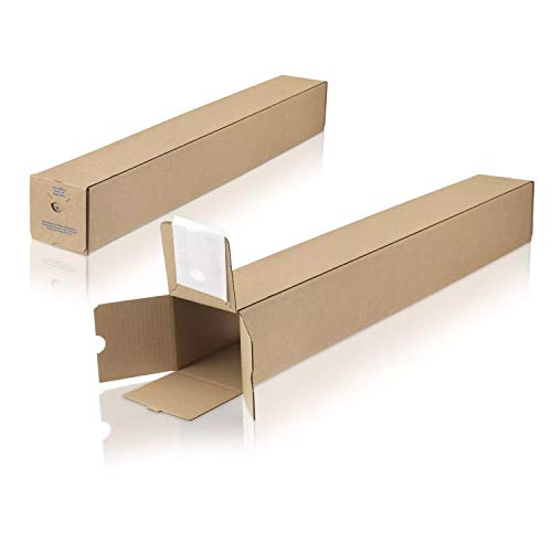 WPTrading - 100 Stück Versandhülsen 700 x 105 x 105 mm selbstklebend braun (QP5) - Versandkarton lang und eckig - Karton Verpackung Versandhülse für Sonnenschirm, Teppich, Golfschläger, Ski & Rohre