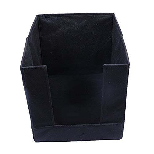 Image of Kuber Industries Shirt Organizer for Wardrobe|Foldable Non Woven Shirt Stacker|Designer Cupboard Organizer for Clothes |Clothes Storage box (Black)